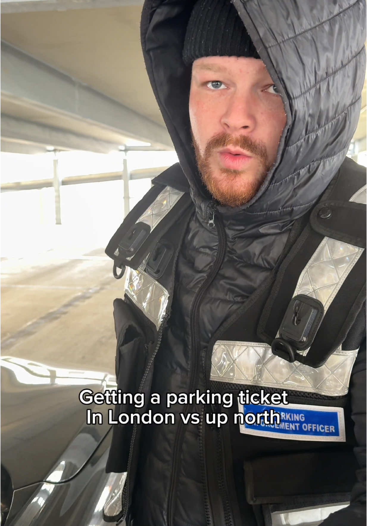 Getting a parking ticket in London va up north #fyp #trafficwarden #london 