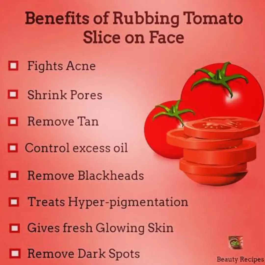 Who knew a simple tomato slice could do so much? From fighting acne to giving that fresh glow, it’s like nature’s little skincare secret. If you’re dealing with oily skin, dark spots, or just need something to help with hyperpigmentation—this might just be your go-to! #TomatoForSkin #NaturalSkincare #DIYBeauty #AcneRemedy #GlowingSkin #ShrinkPores #RemoveTan #ControlOilySkin #ClearSkinTips #TomatoBenefits #HyperpigmentationTreatment #SkincareRoutine #DarkSpotRemover #HealthySkin #TomatoGlow