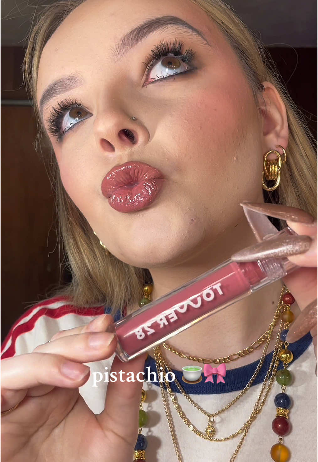 pink lips for days 🎀 #tiktokshop #lipcombo #pinklipgloss #lipgloss #tower28 @Tower 28 Beauty #beauty #makeup #ulta #makeuptutorial 