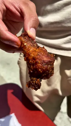 These are our Hot Lemon Pepper wings and you can still grab these in either Bone In or Boneless until the end of the day today (Sunday April 13th)🥵  Make sure you grab some fresh ranch to cool down your tongue, made in house daily.  #FoodLover #foodgasm #wings #orlando m