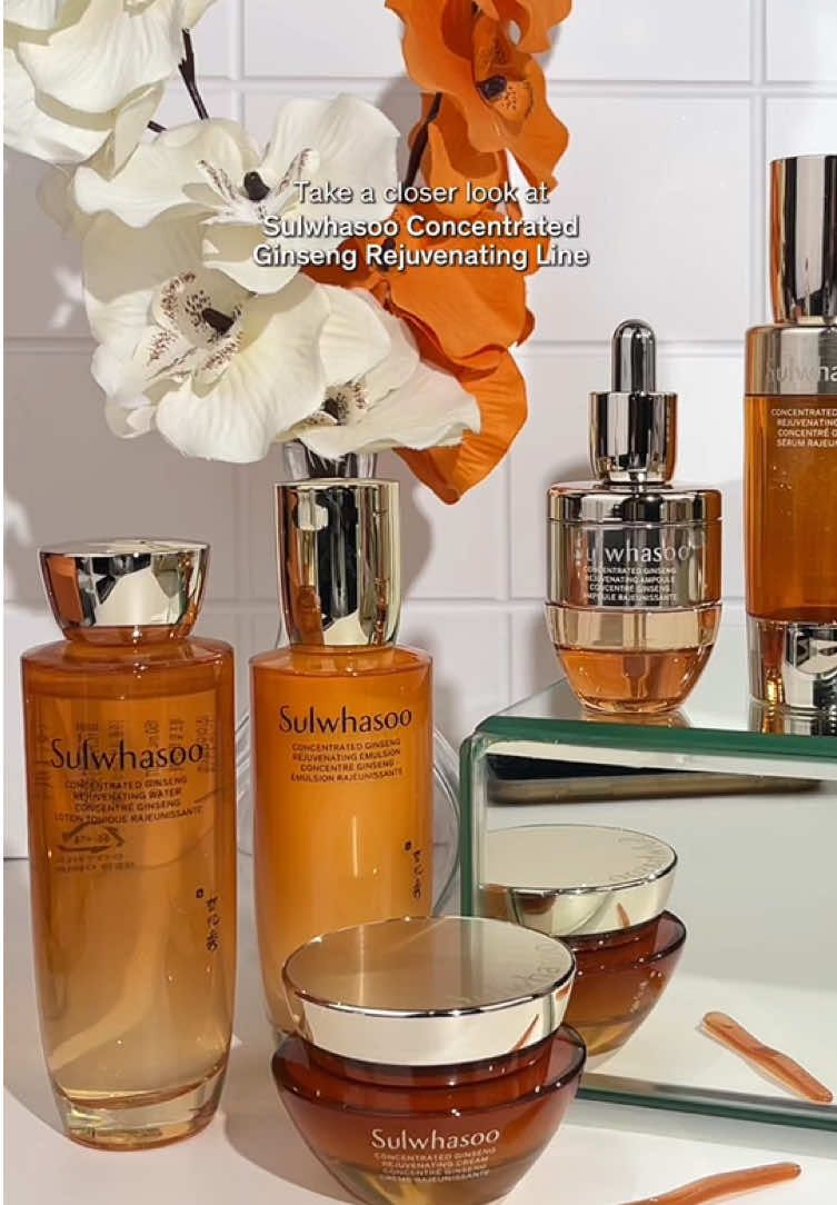 A closer look at Sulwhasoo Concentrated Ginseng Renewing Line ✨ #SulwhasooID #ConcentratedGinsengRejuvenating #7DaysofRejuvenatedSkin #Skincareroutine #LuxurySkincare #Antiaging 