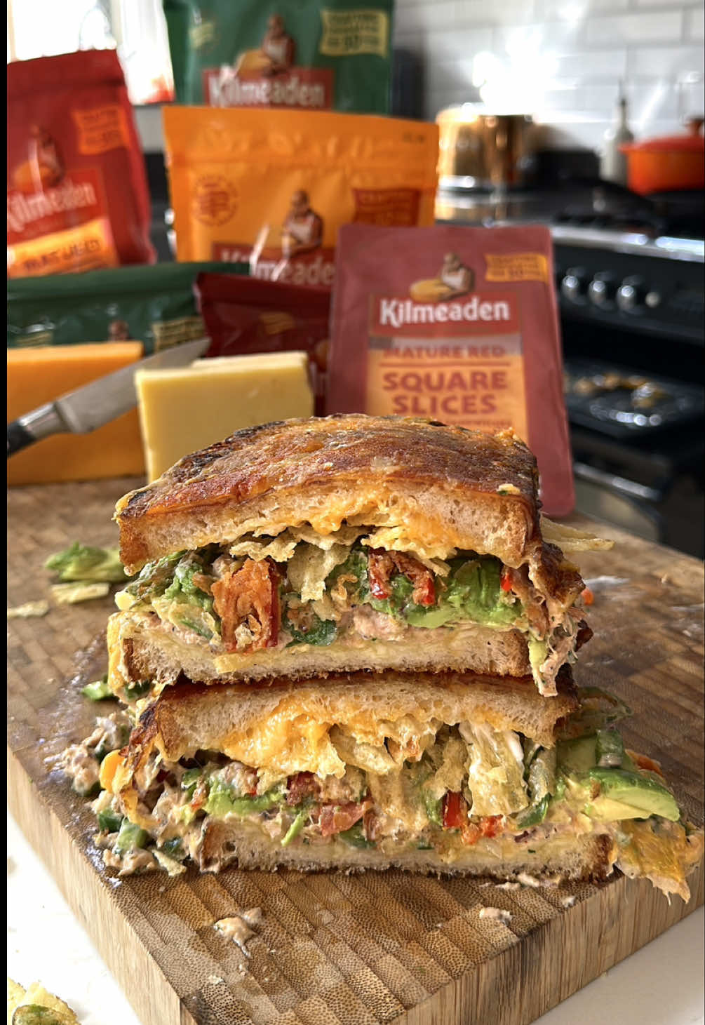 #add | Cheese Crusted Tuna Melt Raise your toastie game with @Kilmeaden cheese - I started with a base of their grated red cheddar and mozzarella in a toastie that had been crusted with the same mix then added : * Mayo * Tuna mix * Kilmeaden mature red square slices * Avocado * Fried chilli’s * Crisps * More mayo Arguably the most important element of the tuna melt is the cheese, without the cheese it would just be a tuna. The pull I got from the grated cheddar and mozzarella mix speaks for itself and those extra slices of mature red in the middle really took this tuna melt to the next level. Whether it’s a simple cheese toastie or some other creation, raise your toastie with Kilmeaden Cheese. #ad #raiseyourtoastie #fyp #food #foodphotography #foodblogger #Foodie #dublinfood  #sandwich #tuna #tunamelt #cheese #cheesepull #chef 