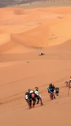 Climbing some of the highest sand dunes in the world. Brain chemistry forever altered. #ultrarunning #ultratrailrunning #ultramarathon #marathondessables 