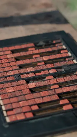 Movable type printing #craftchina