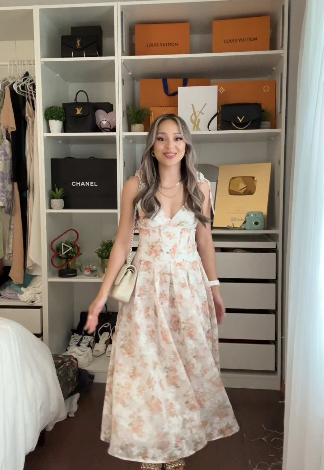 Hubby called this a “milk tea” dress 💀😆 @huyen tran #outfit #dress #outfitoftheday 
