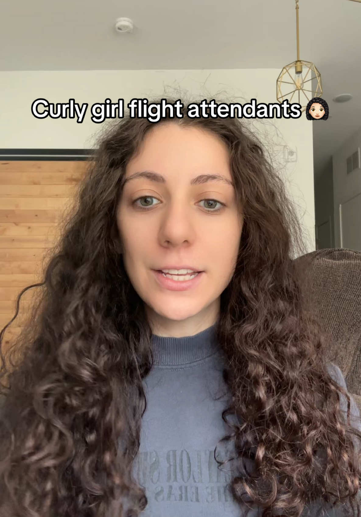 It stinks never being able to wear our hair down at my airline #flightattendant #cabincrew #curlyhair 