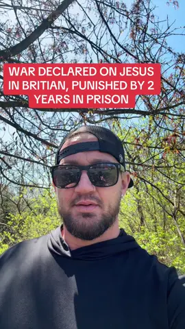 BRITIAN outlaws Jesus and prayer punished by 2 years prison time #jesuschrist #britain #prison #prayer #christiantiktok 