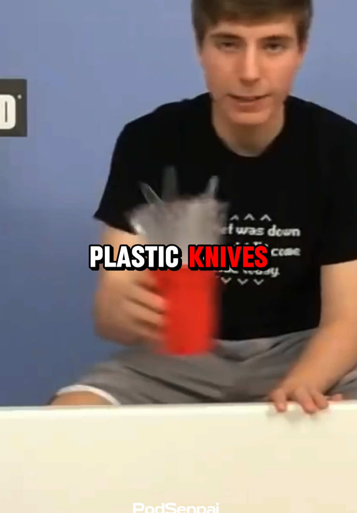 MrBeast Cut a Table in Half… with PLASTIC Knives?! 🤯