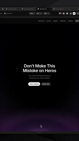 🤯 we've been setting up hero sections in @framer wrong this entire time.