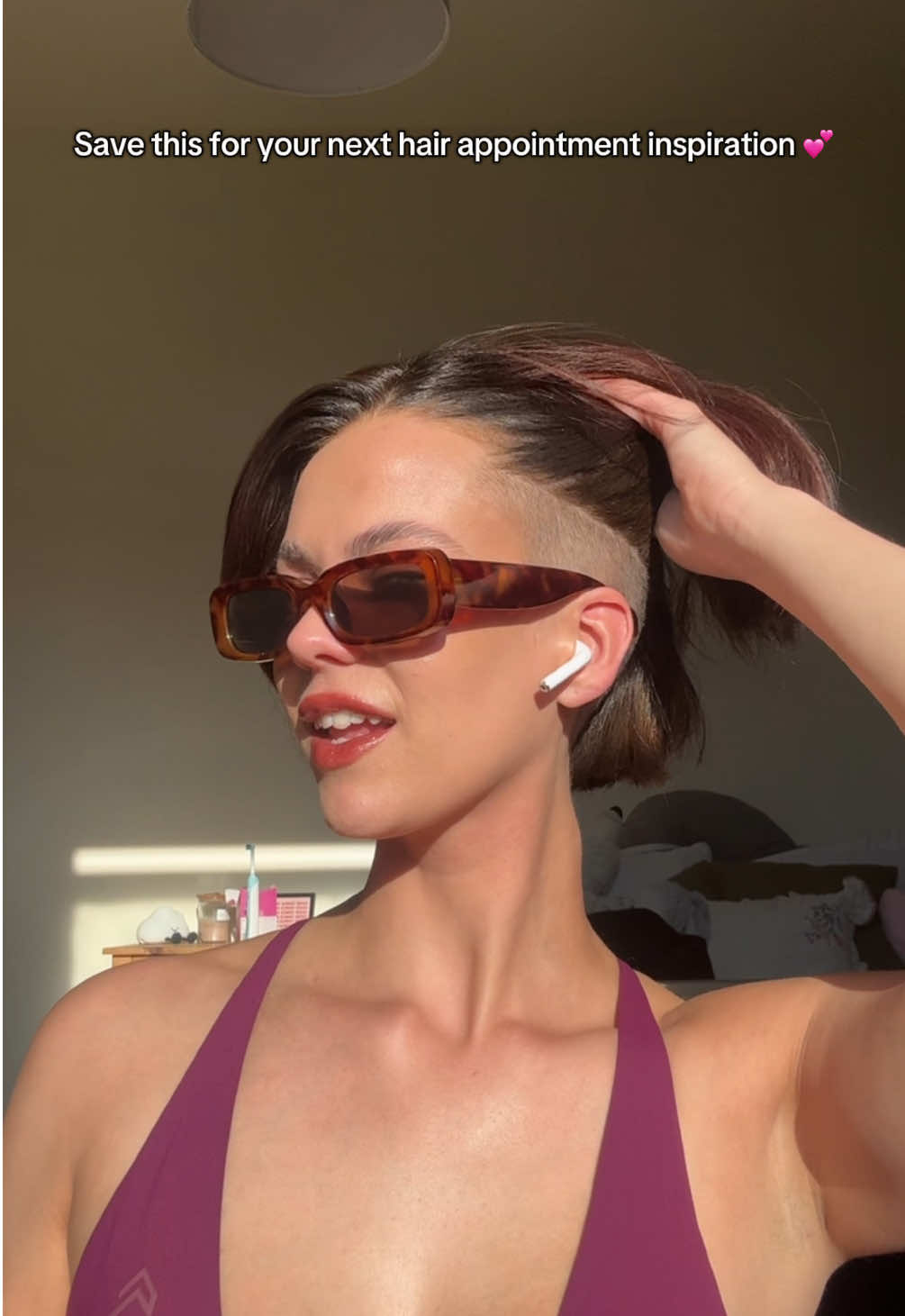 Save this for your next hair appointment, and take it as your sign to get that big chop!!💕💕 #hairinspo #shorthairinspo #undercut #undercutgirls #undercuthair #undercutgirl #haircut #bobhairstyle #fyp 