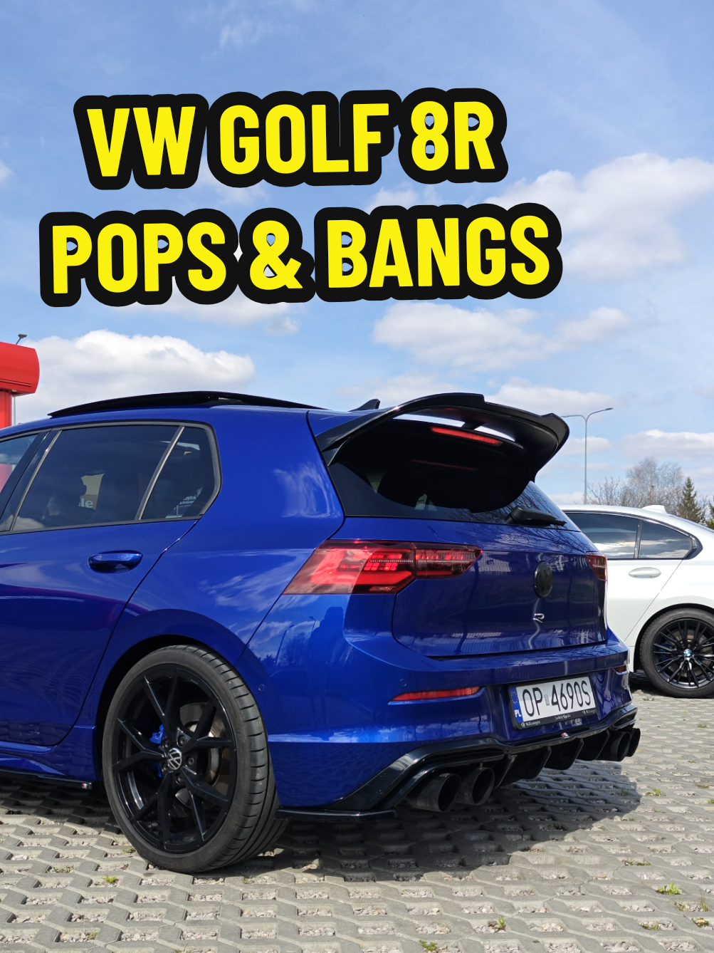 Volkswagen Golf 8R Ulter Exhaust System. 💙 Standing Launch Control + Pops & Bangs.  #volkswagen #volkswagengolf #golf #golf8r #popsandbangs #launchcontrol 
