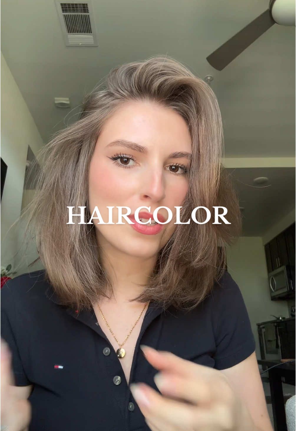 What is my haircolor? #hair #hairtok #haircolor #lightbrownhair #darkblondehair #naturalhair 