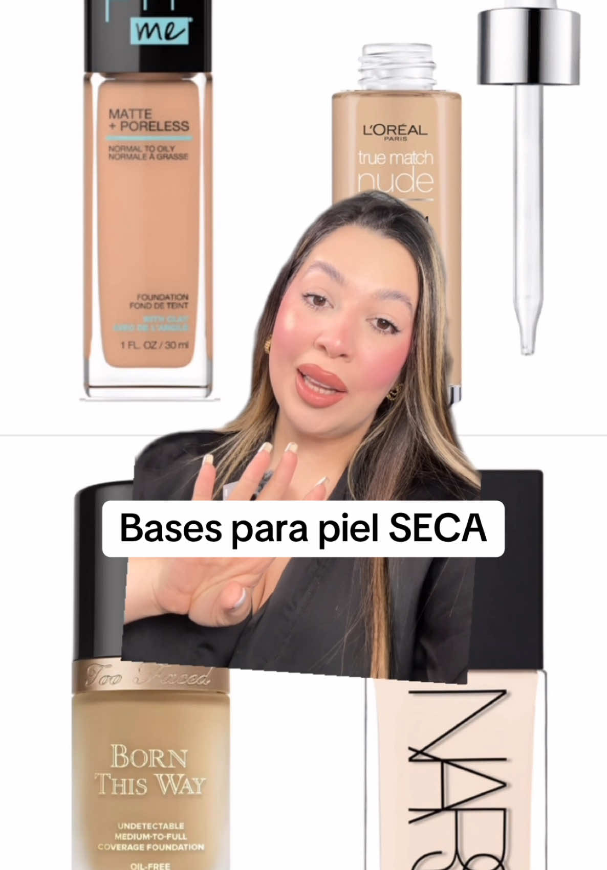 Bases para piel seca : #clientes #makeup #viral 