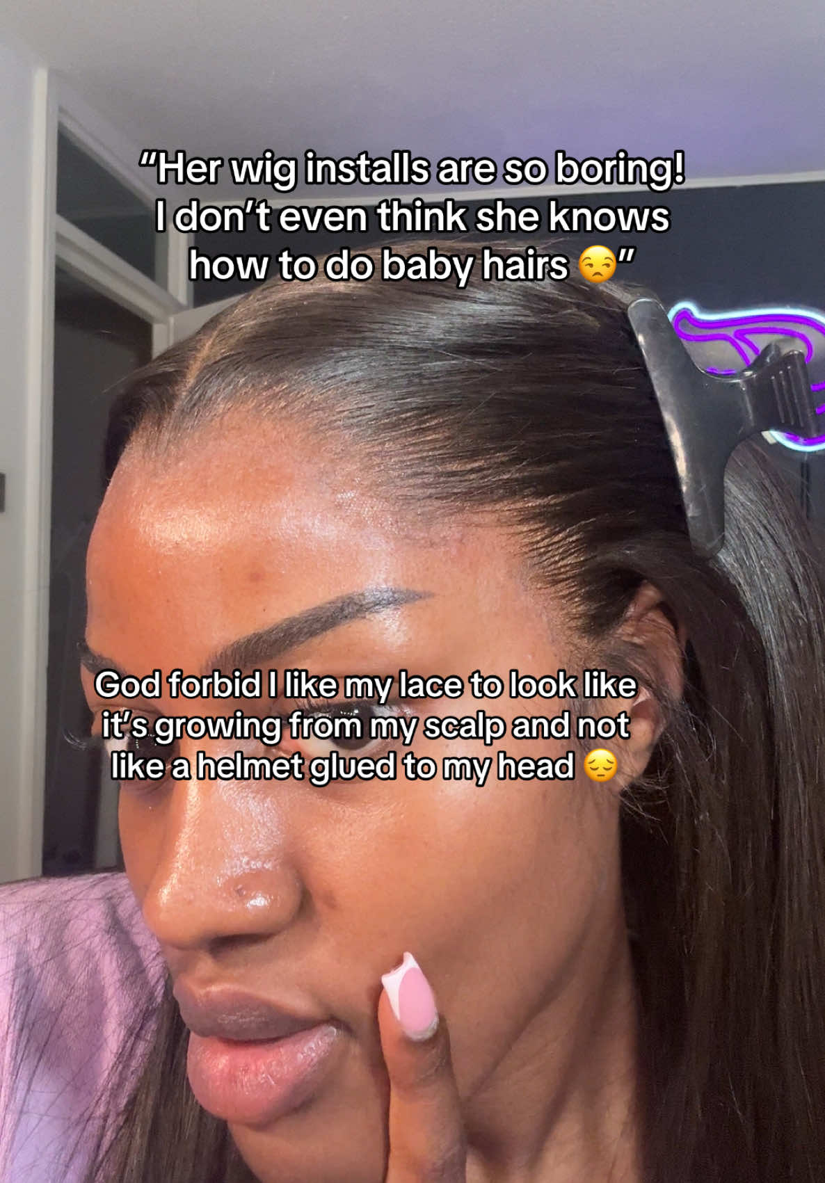 I’ll take a “boring” wig install any day, thank ya! 😚 #wiginstall #lacemelt #fyp #unpopularopinion #lagoshairline 