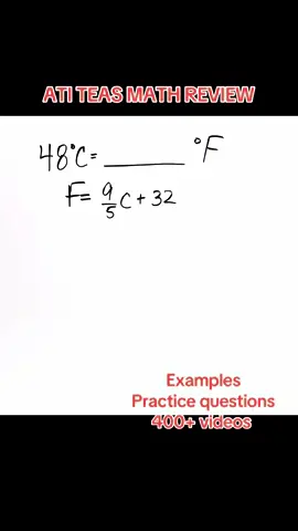 ATI TEAS MATH REVIEW 🎉 #atiteas #teastest #prenursing #fyp #teas7 #jakaralewismath 
