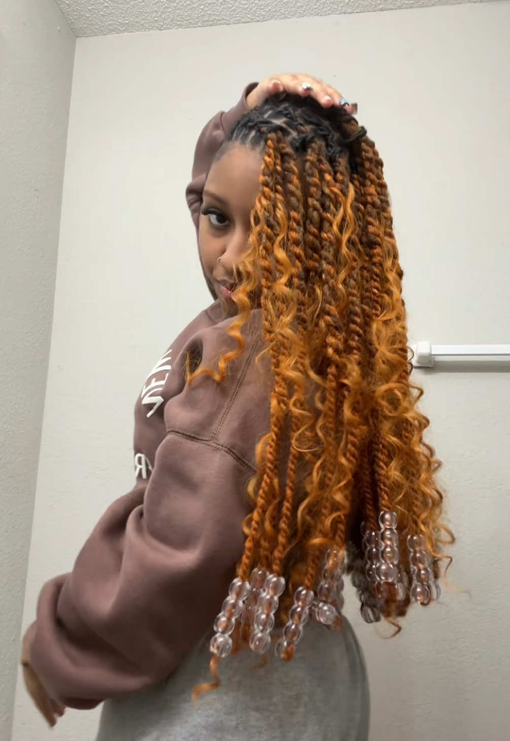 Side Part Fulani Twists on Locs 😍😍😍 . new loc style I tried on myself  . STYLIST: @beautyby_zyy on instagram  - add ons: boho, beaded ends . . #locs #locstyles #atl #atlhairstyles #locsoftiktok #locstylesforwomen #locjourney #locstylesforgirls #locstylesblackgirl #locsforwomen #ilovemylocs 
