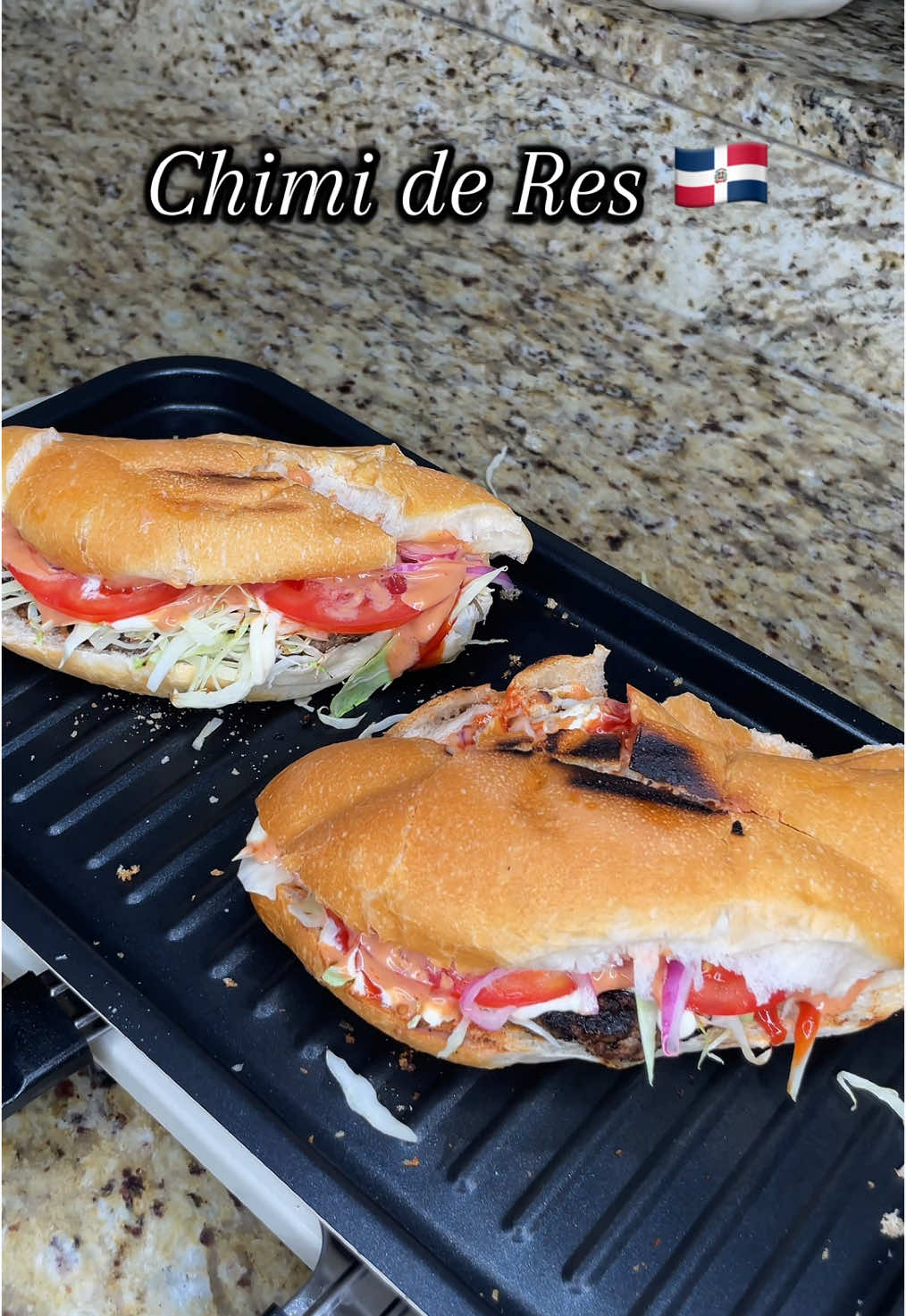 Chimi de res 🇩🇴🔥 A classic Dominican street burger 🍔 that's messy, juicy, and bursting with flavor! 🤤  The best part? That satisfying cabbage crunch! 🔥 Ingredients  - Carne molida : Ground beef  - Pan de agua  - Tomates : Tomatoes  - Repollo : Cabbage  - Cebolla : Onions - Sofrito - Salsa china : Soy sauce  - Adobo  - Ajo en polvo : Garlic powder  - Oregano  - Sal : Salt  - Vinagre : Vinegar  - Ketchup - Mayonesa : Mayo  - Mostaza: Mustard  #foodtiktok #chimi #chimidominicano #chimideres #dominicanfood #dominicanrecipes #comidadominicana #foodblogger #foodporn