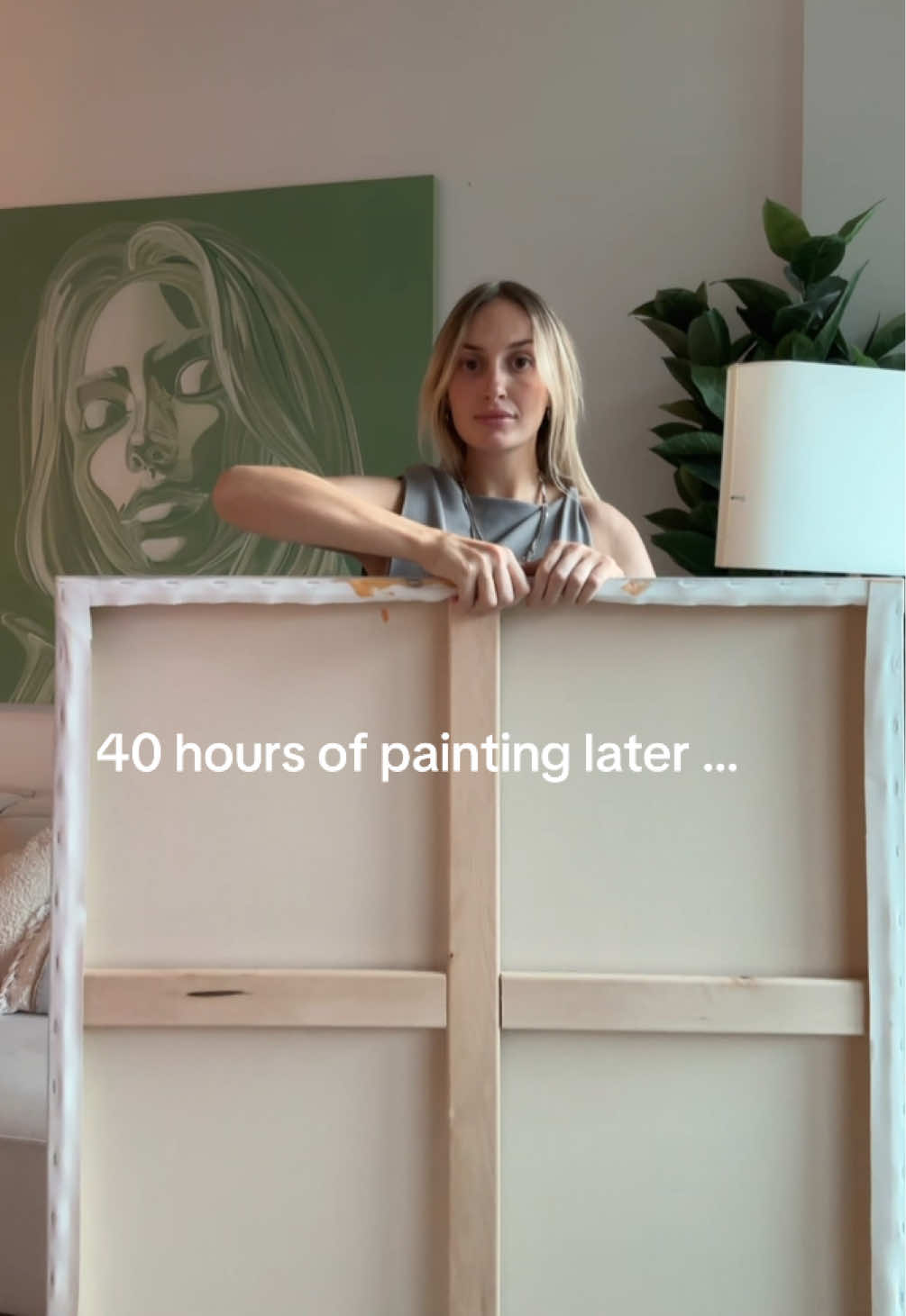 How I talk about my paintings 😋 #artreveal #artistsoftiktok #artoftheday #paintingart #oilpainting 