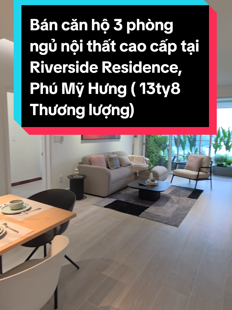 🏠 Bán căn hộ Riverside Residence. Diện tích 130m2, 4 phòng ngủ, 3 phòng tắm, tầng thấp view sông, đầy đủ nội thất mới đẹp. Giá 13,8 tỷ có thể thương lượng. 📖 Pháp lý : Sổ hồng riêng hổ trợ vay lên đến 70% giá trị căn hộ. 🎯 Tiện ích tòa nhà: Hồ bơi, Phòng tập thể dục, Khu vực BBQ, Sân chơi, Cửa hàng tiện lợi... 🌏 Vị trí: Đường Nguyễn Lương Bằng, Khu Phú Mỹ Hưng, Phường Tân Phú, Quận 7, Thành phố Hồ Chí Minh. 📞 Vui lòng liên hệ với chúng tôi qua Điện thoại di động/Zalo/WhatsApp/Viber/Telegram: +8477 491 4778 📧 Email: realtorhcmc@gmail.com ➡️ 微信号 & Line ID: realtorhcmc 🏘️ Để biết thêm thông tin và nhiều lựa chọn hơn. #Realtorhcmc #Riversideresidence #nhadep #phúmỹhưng #canhoriversideresidence #canhophumyhung #muacanhophumyhung #muacanhoquan7 #muacanhoq7 #bấtđộngsản #batdongsanphumyhung #batdongsancaocap #batdongsanquan7 #banriversideresidence #bancanhoriversideresidence #bancanhophumyhung #báncănhộphúmỹhưng #bancanhoquan7