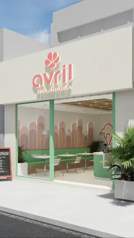 Diseño de una heladería. 5.90m x 7.20m Lleva a la cima tu negocio con un buen diseño, ponte en contacto y cotiza con nosotros ☺️ 🩵 💓  Lima-Perú #diseño #diaseñoarquitectonico #arquitectura #diseñodelocal #diseñodelocalcomercial #diseñoarquitectonicodelocal #diseñodeheladeria #arquitecturadeinteriores 