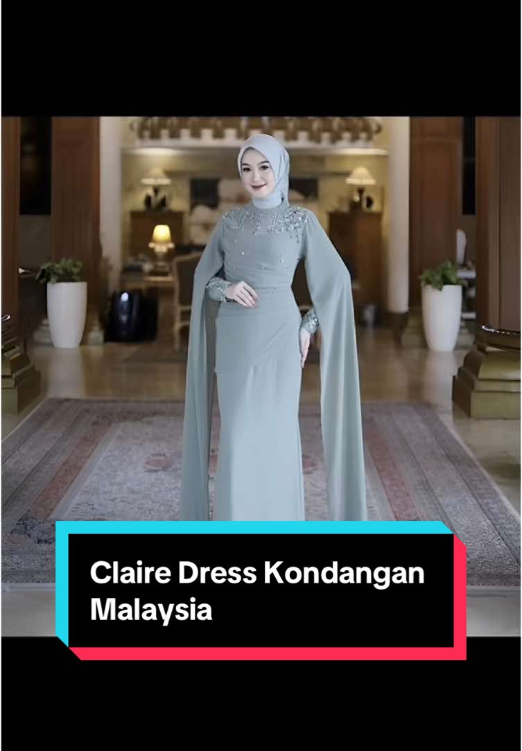 Claire Dress Kondangan Malaysia Sayap Duyung Diamond Fit Wanita#fyp#dress#kondangan#fashion#malaysia 