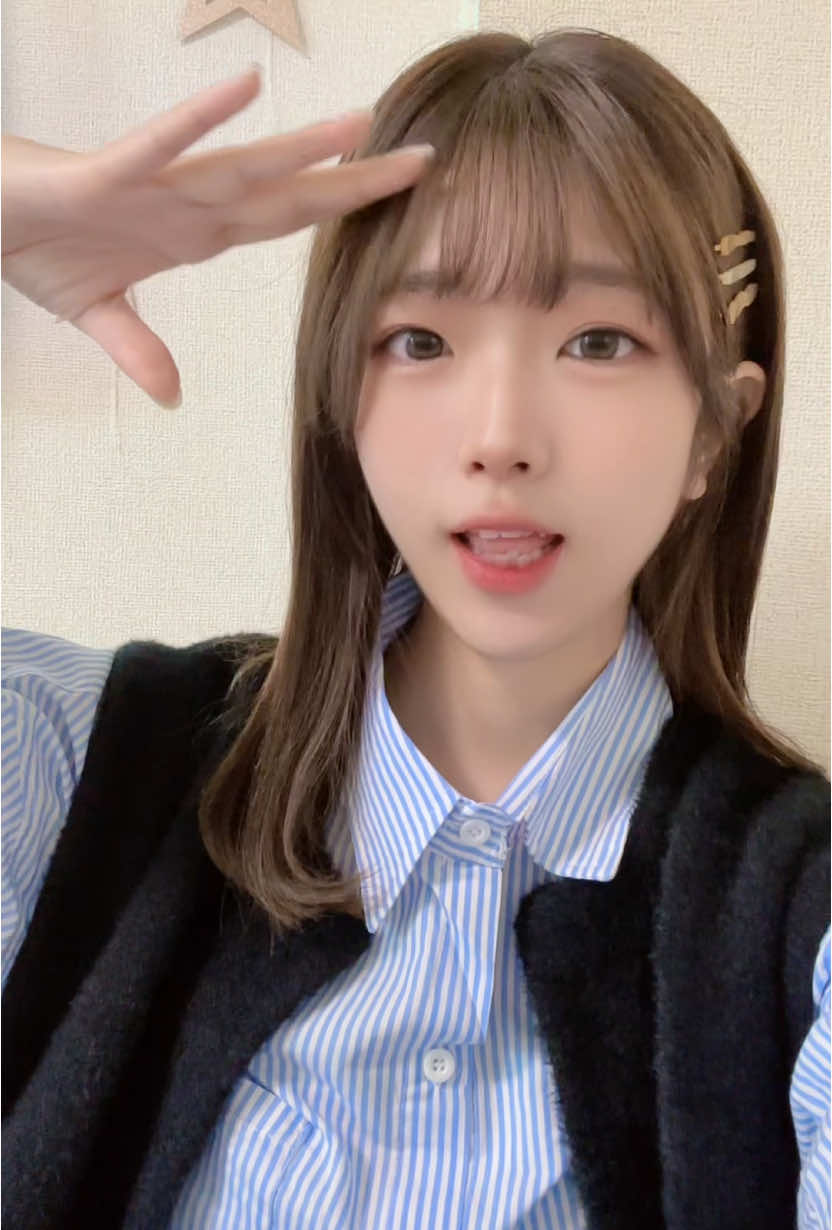マイイベきょうから始まるよん(❁∩´ω`)⊃━☆゜.*・。 #ヘアアクセサリー #シャツコーデ #清楚系 