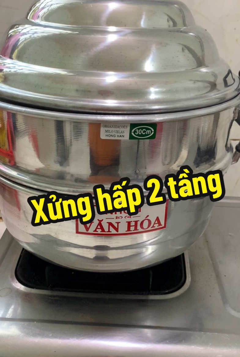 Xửng hấp 2 tầng tiện lợi cho gia đình mình làm bánh hấp gì ăn cũng được #nguenthitam #chiasexaykenh #tiepthilienket #xuhuong 