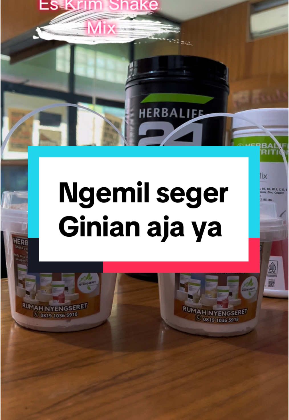 * Siapa bilang dessert sehat itu gak enak? Buktiin sendiri deh lezatnya es krim yang terbuat dari shake Herbalife ini! Simple banget bikinnya, nutrisinya dapet, segernya juara!* Order produk Herbalife Kadie nyak <<>0819;1036;5918>> #Herbalife #HerbalifeIndonesia #herbalifenutrition #icecream #produkherbalife #memberresmi #shake #idekonten #shakemix 