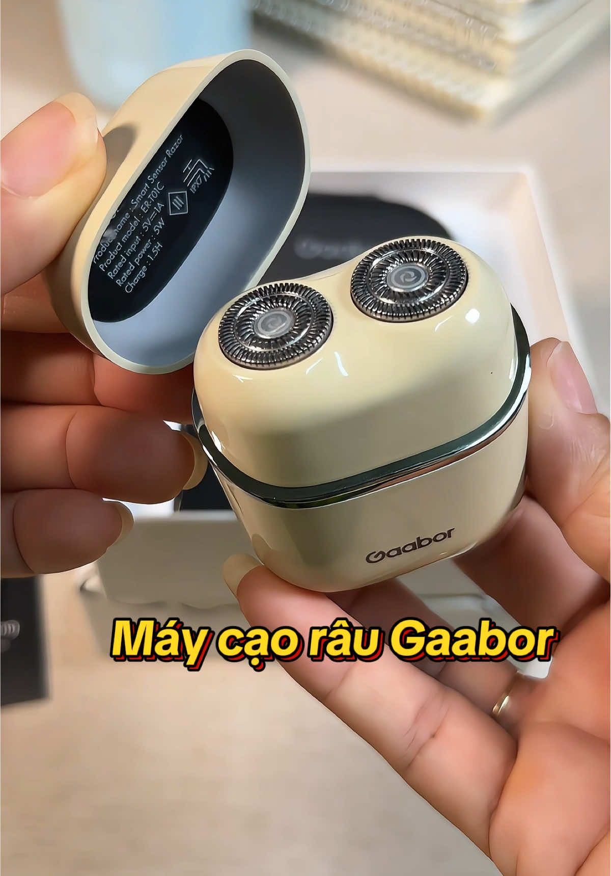 Máy cạo râu cảm biến mini Gaabor, chống nước IPX7 #tiktokshop #maycaorau #maycaoraumini #maycaoraudanang #hongthuyone5 