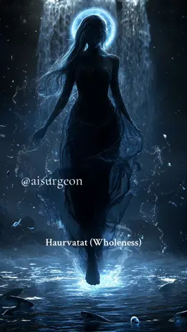 Part 4/7 She walks across the waters, and all life glows. Haurvatat brings wholeness to the world. 🌊💫 What brings you peace?                   #Haurvatat #AmeshaSpenta #ZoroastrianDivine #WaterSpirit #MythologyVibes #FantasyVisuals #HyperRealistic #AIArt #DivineHealing #HolyWaters #AISurgeon #SpiritualWholeness #PeacefulVibes #MythicalBeings #AIContent #fyp #ai 