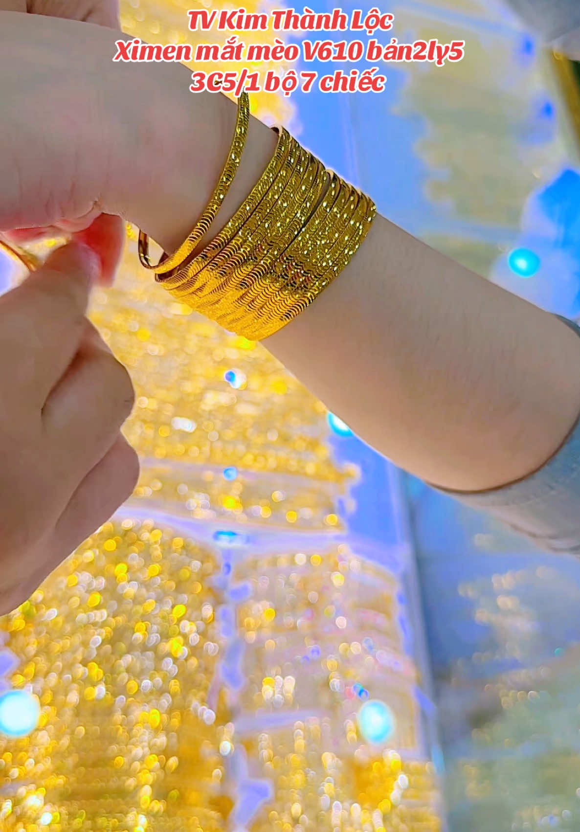 Ximen mắt mèo V610 bản 2ly5 đeo 3 bộ xinh quá  #kimthanhlocjewelry💎 #xuhuongtiktok2025☘️🍀♥️😘 