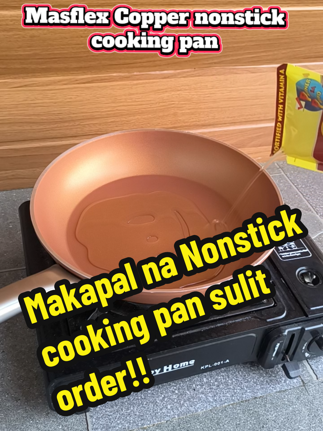 Masflex Copper nonstick cooking pan #fyp #nostickpan #cookingpan #foryou 