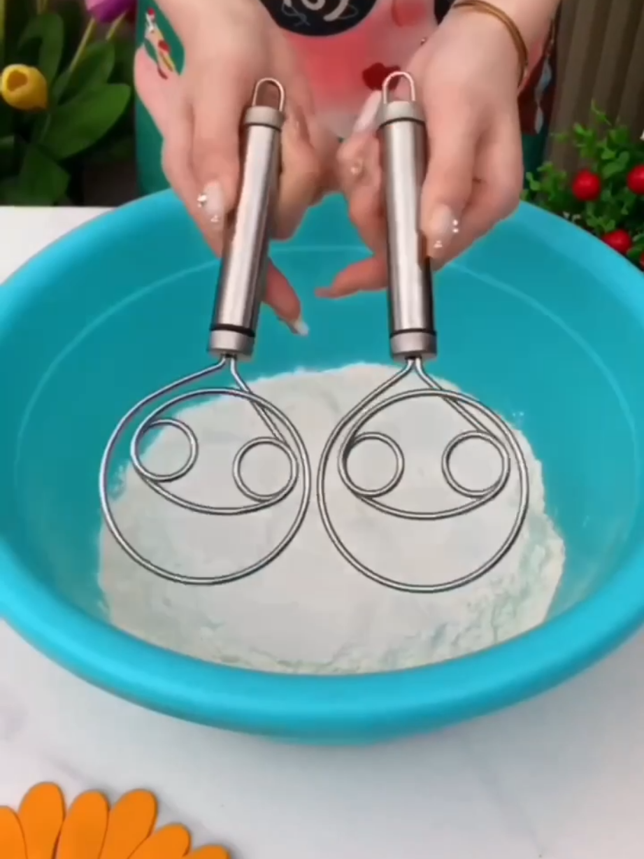 Misturador Mixer Batedor Inox Manual Farinha E Ovos. Compre na Shopee agora!  #mixer  #bolo  #pãocaseiro 