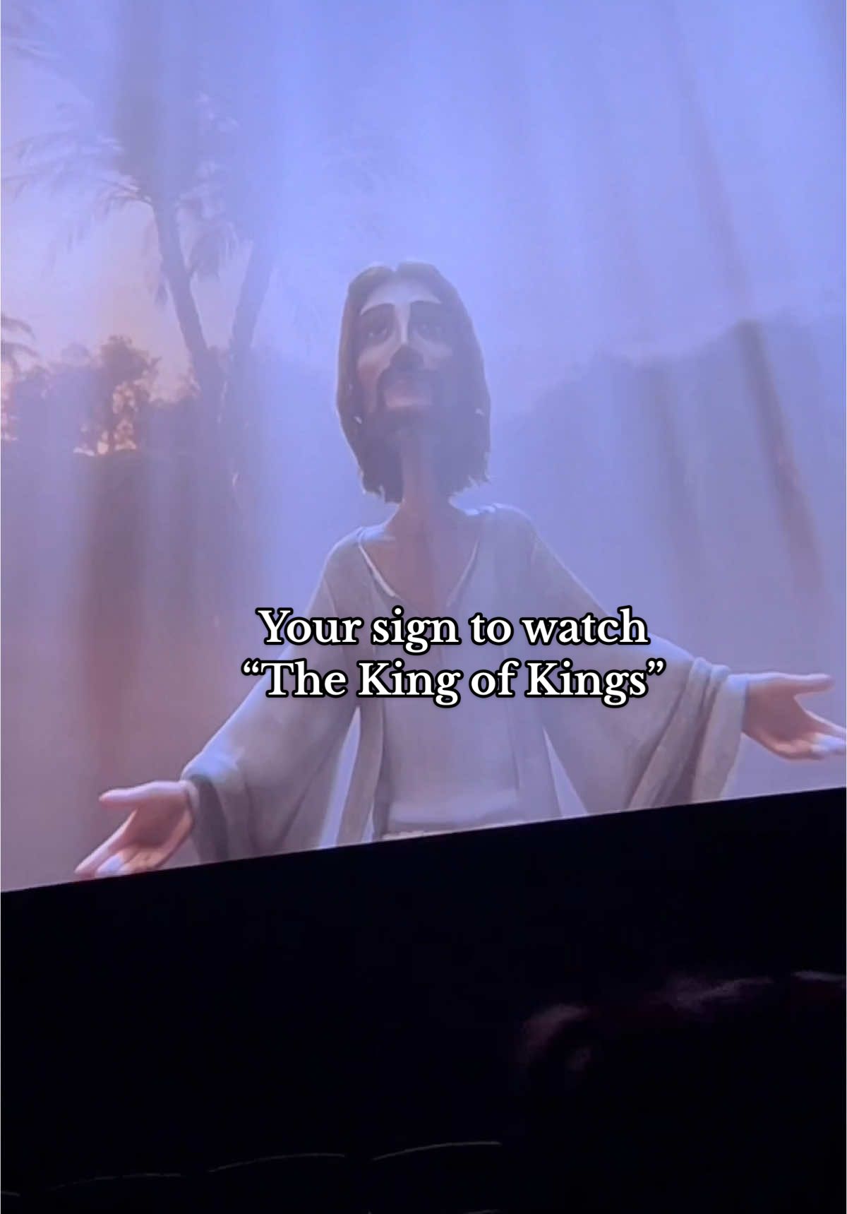 The king of kings such a good movie.. take your kids, wife, husband, boyfriend/girlfriend or go solo..  10/10 recommend.. we all should go back to a child like faith. 😌  🙏🏽  #TheKingsOfKing #Lord #JesusChrist #MySavior #KingJesus #MovieNight #faith #PalmSunday #fyp #foryou #foryoupage 
