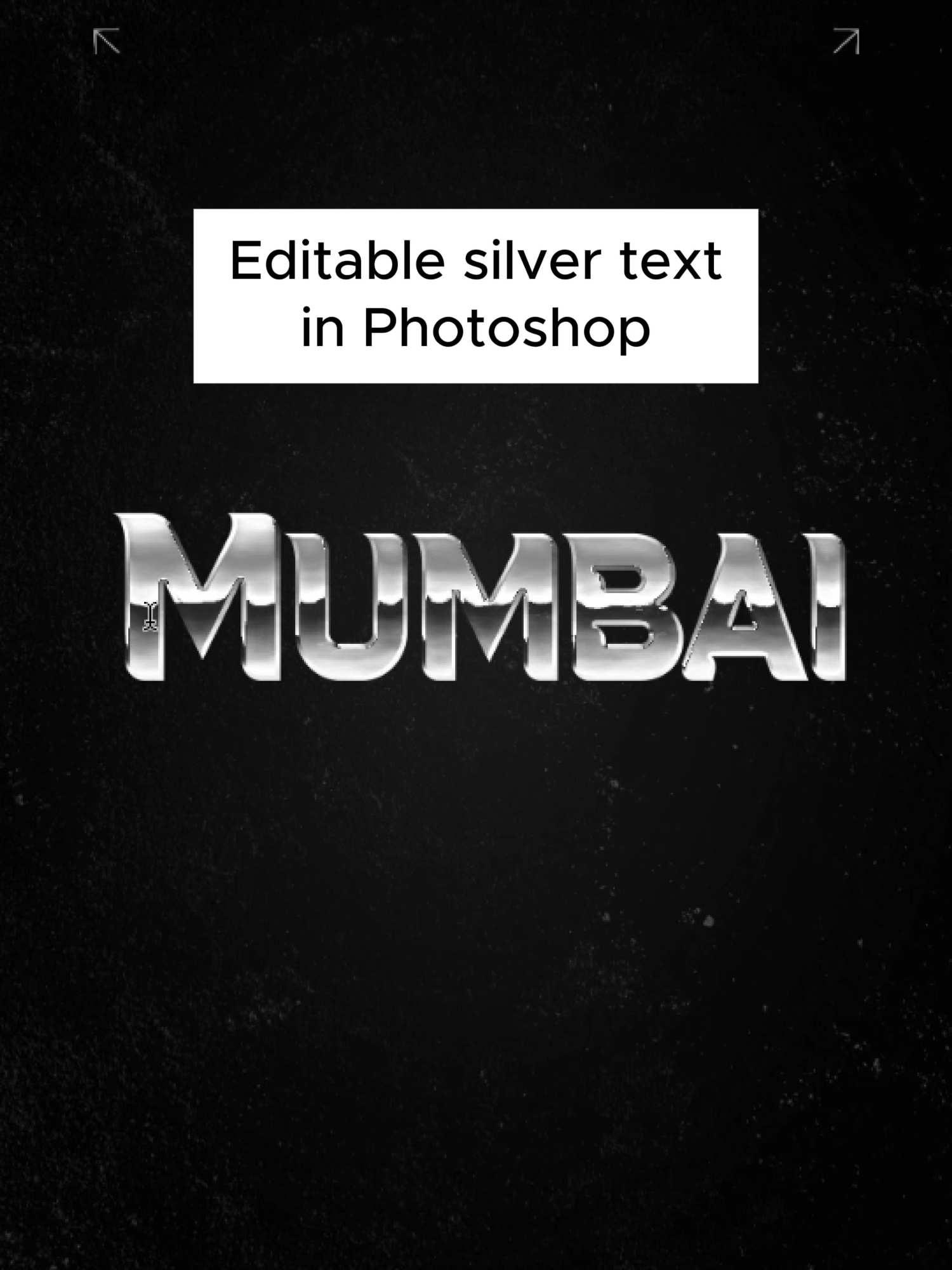 Create this editable silver text effect in Photoshop.  . . . . . Shout out to Texturelabs for the inspiration.  . . #graphicdesign #graphicdesigntips #photoshop #photoshoptutorial #photoshoptips #adobephotoshop #typography