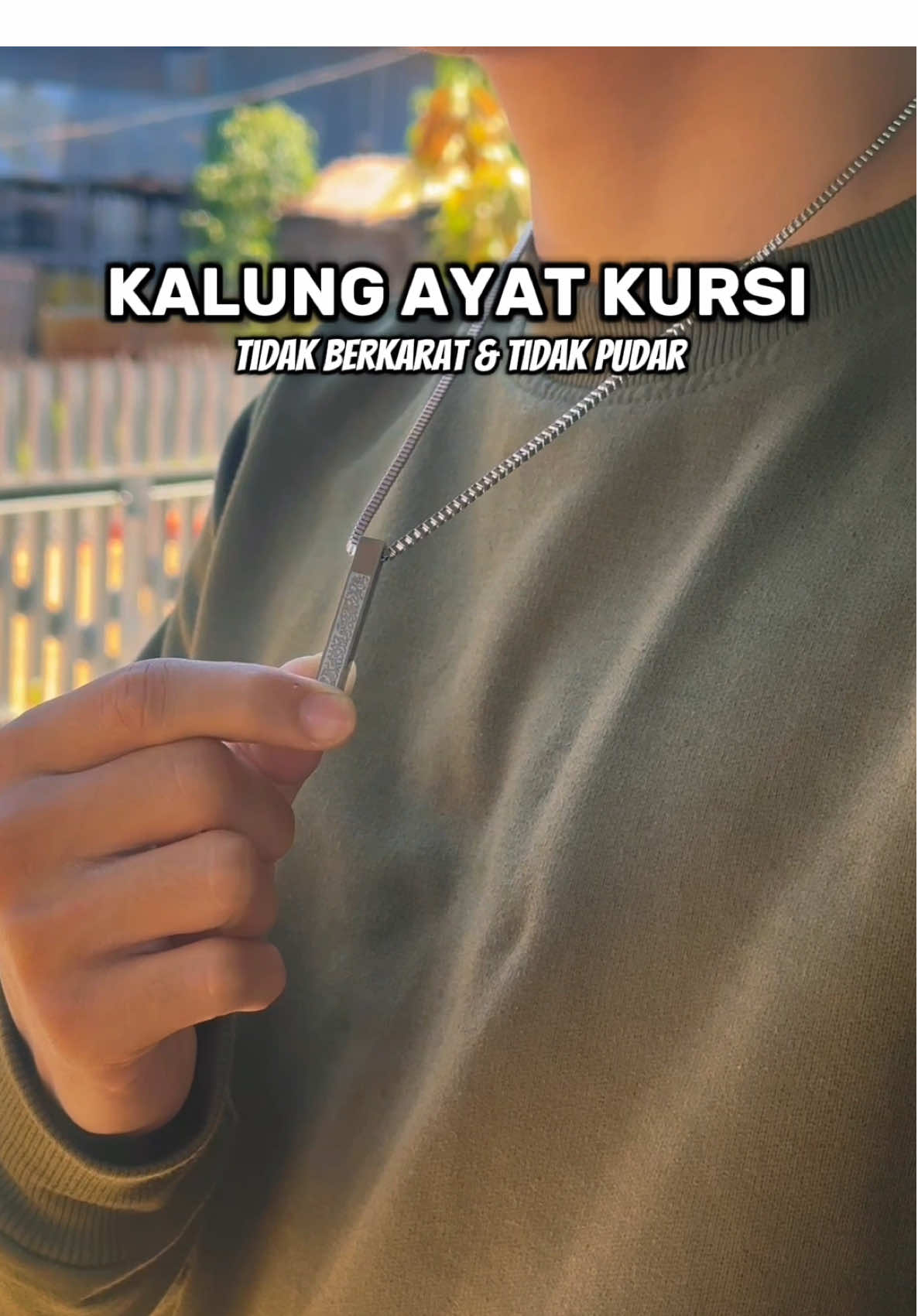 rekomendasi kalung ayat kursi anti pudar dan anti karat cowok cewek boleh pakai #kalung #kalungtitanium #ayatkursi 