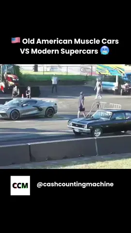 🇺🇸 Old American Muscle Cars VS Modern Supercar 🥶 | #ccm #cashcountingmachine | #old #american #muscle #cars #vs #modern #supercars #hypercars #car #carrace #racecar 
