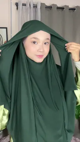 Khimar tutorial lagiii dengan cara pin #faheedaexclusive #tudungsarungmurah #tutorialshawl #khimar 