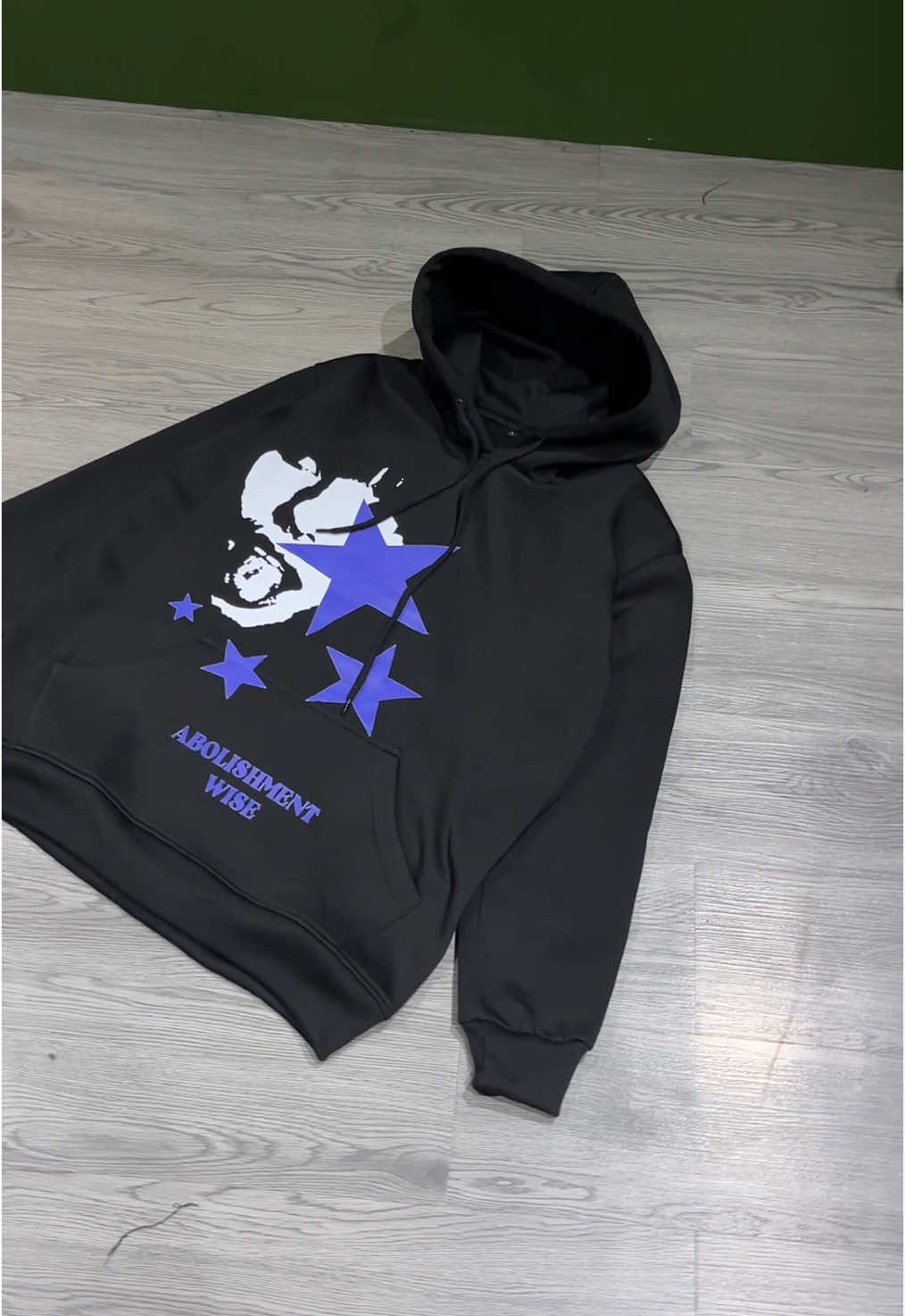 Detail Blue Star Hoodie Basic Black By WaiseOfficialStore #OOTD #hoodie #ttshoplocal 