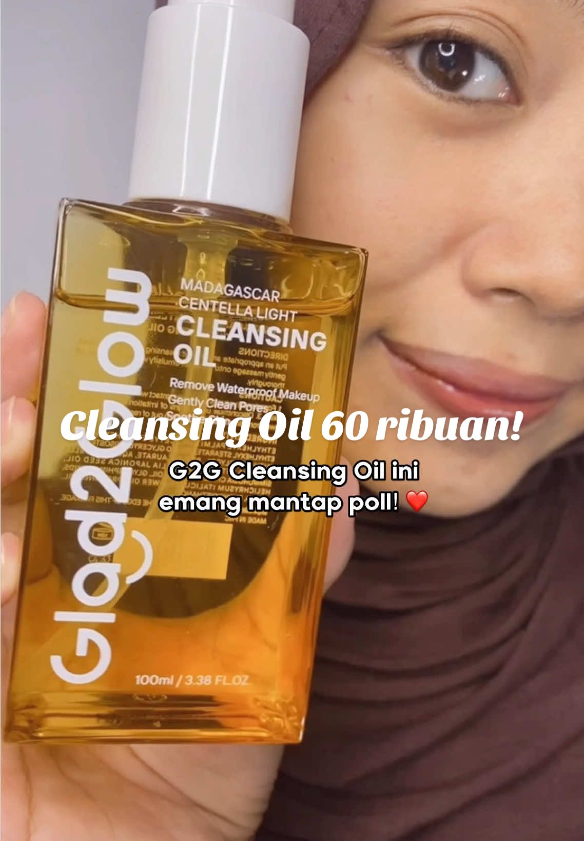 cleansing oil 60 ribuan tapi hasilnya mantep poll! ❤️ #cleansingoilG2G #CleanTheSkin #Fyp #trending 