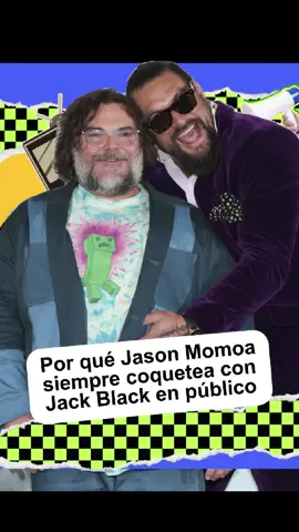 ¿Por qué Jason Momoa siempre coquetea con Jack Black en público?-#fyp#foryou#celebrity#jackblack#usa