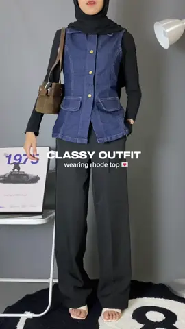 top denim cakep by @eastrose.id 💗 #casualoutfit #OOTD #outfit #outfitideas #fyp 