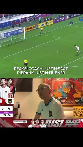 Reaksi kocak coach Justin di prank Justin #fyp #timnas 
