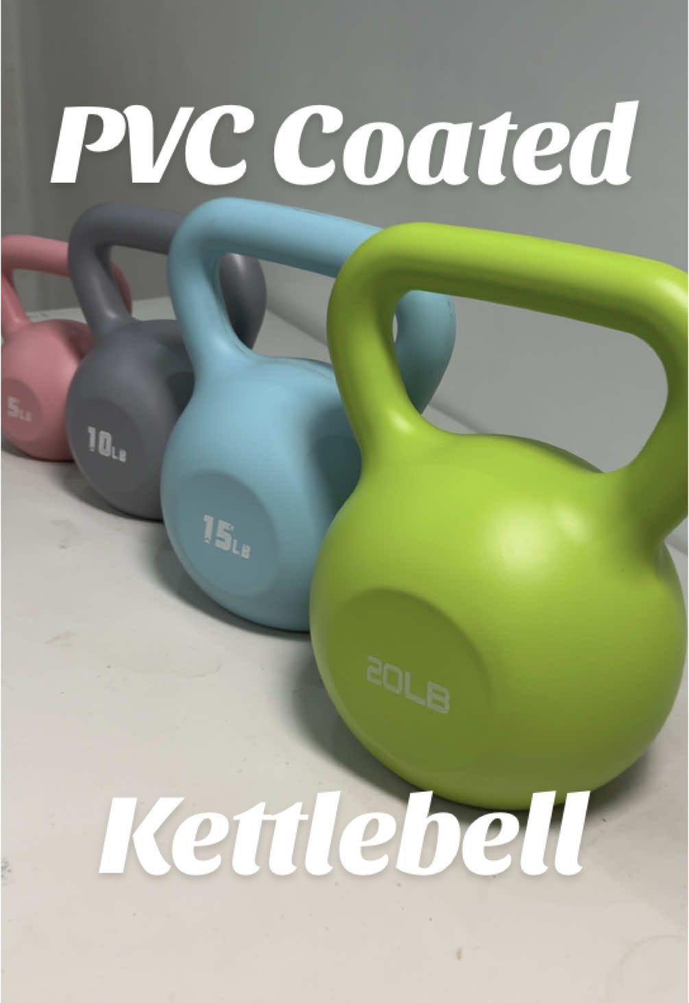 PVC Coated Candy Colored Kettlebells. #kettlebell #pvccoatedkettlebells #candycoloredkettlebell 