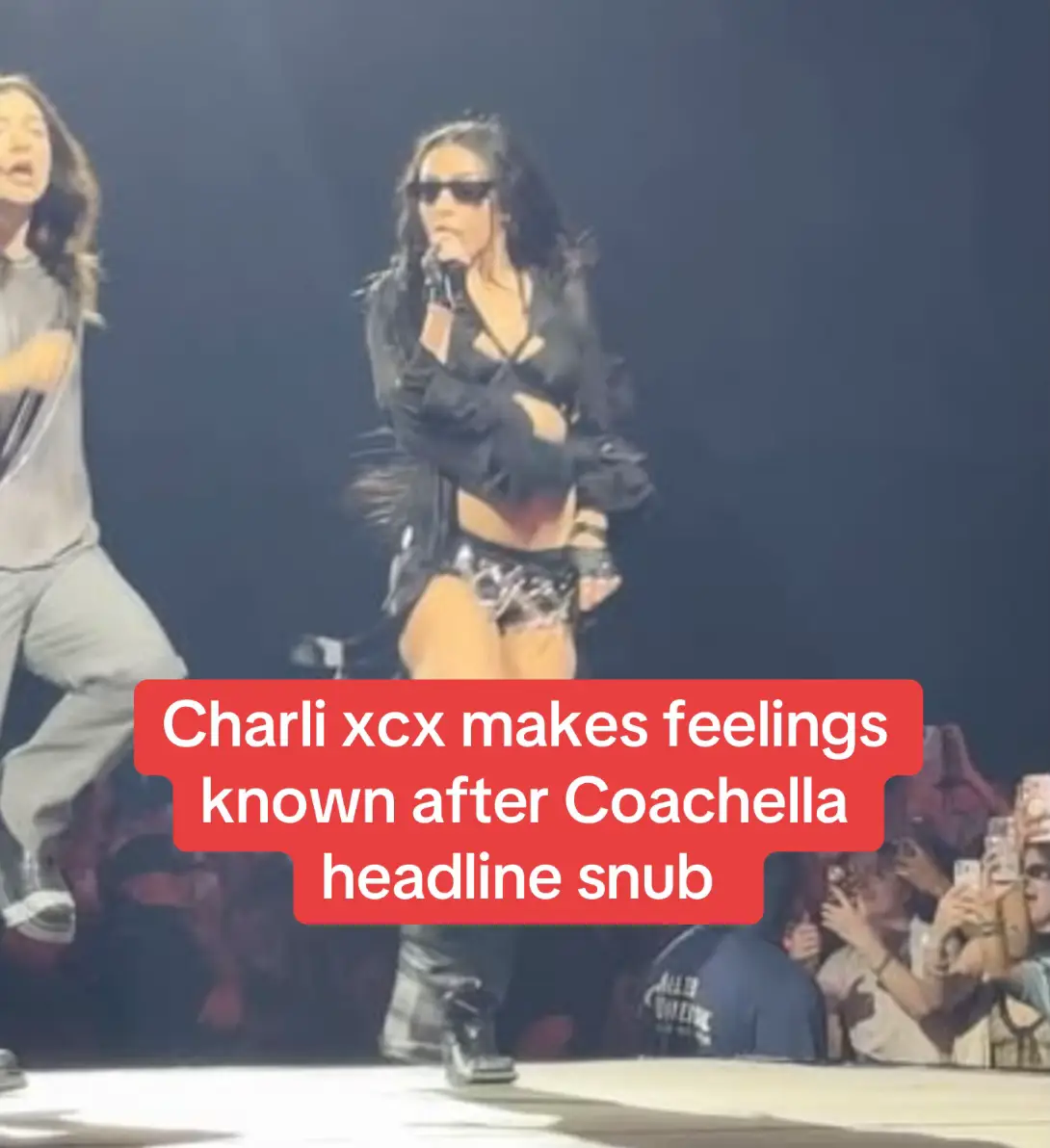 Charli xcx wore a 'Miss Should Be Headliner' sash at her star studded Coachella after party. Green Day headlined that night. #coachella #musicfestival #charlixcx #greenday #band #celebrity