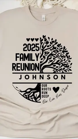 📢 Planning a Family Reunion? We've Got You Covered! 👕🎉 Make your family gathering even more special with our custom Family Reunion T-shirts! 💙✨ Whether it's a big reunion or an intimate get-together, we have the perfect styles to bring your family together in style. 📌 High-quality designs 📌 Various colors & sizes 📌 Custom options available ❤️ #FamilyReunion #CustomTees #MatchingShirts