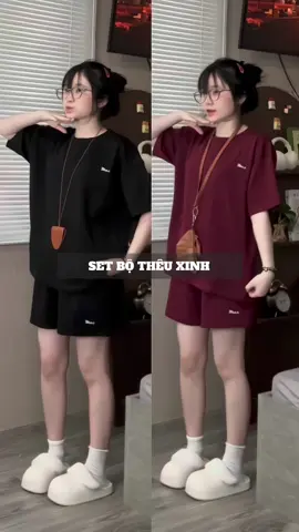 tui mặc set ni ở nhà ưng xỉu , vải mặc mát 🍩 #set #viral #xuhuong #tiktok #fyp 