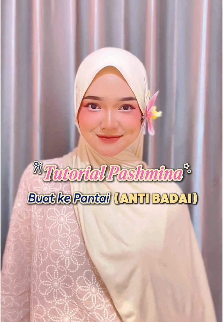 Membalas @ciel de la vie Tutorial Pashmina Buat ke Pantai ala akuu☝🏻 fyi aku gk pake ciput yakk dah ya guyss🫰🏻 #fyp #fypage #tipsandtricks #hijabtutorial #tutorialpashmina #hijabstyle 