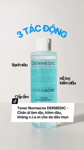 Toner Normacne DERMEDIC - Chân ái làm dịu, kiềm dầu, kháng v.i.e.m cho da dầu mụn #toner #reviewlamdep #dermedic #dermedicvietnam 
