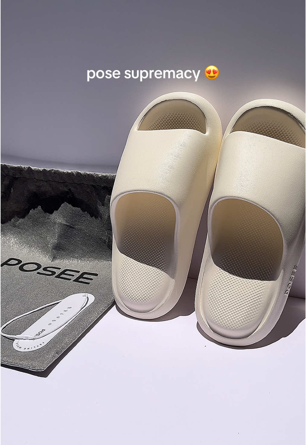 POSE Cloud Bounce Women/Men's Slides EVA (Eco-friendly) slippers anti-skid women's fashion shoes classic soft slippers inside and outside slippers walking Shoes comfort bedroom flipflop #pose #poseslippers #slippers #whiteslippers #trending #viral #fyp 